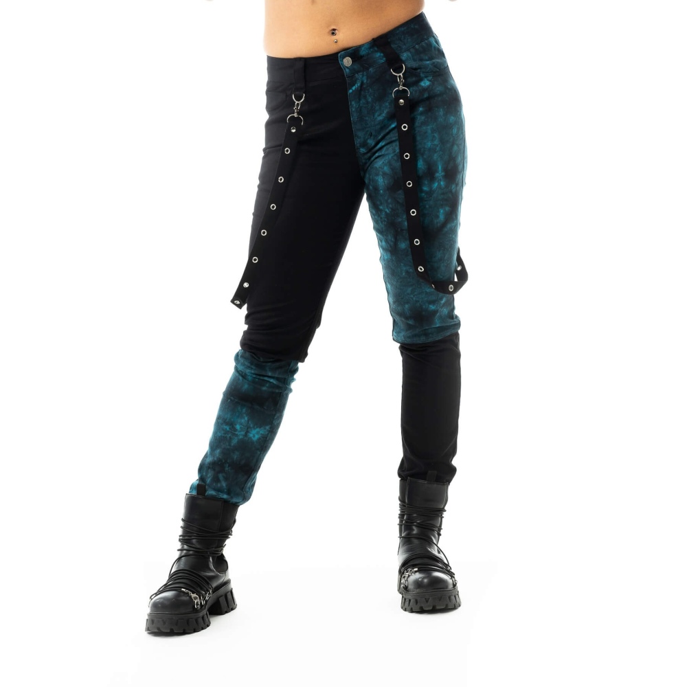 Vixxsin - Kaori Tie Dye Pantalon coupe standard - Noir